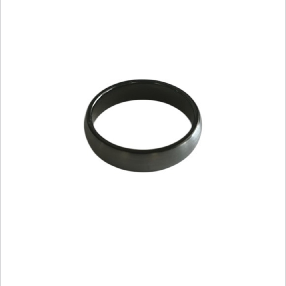 Men’s Tungsten Carbide gun metal band ring